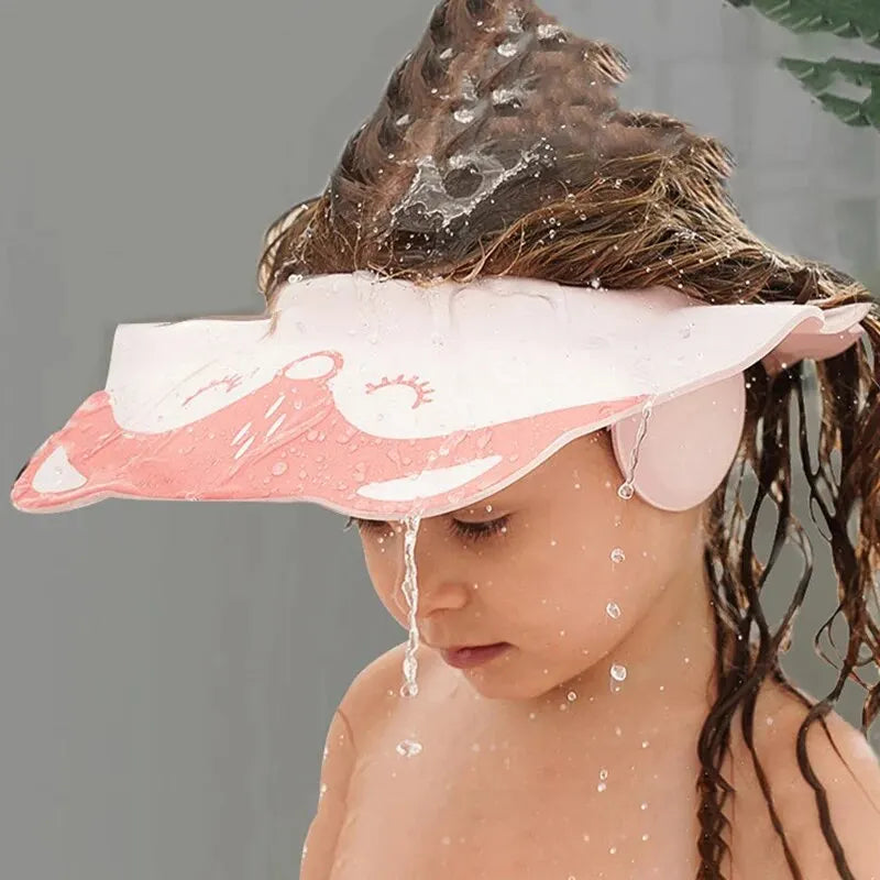 Baby Bath Shampoo Visor Cap – Soft Adjustable EVA for Kids Baby Bath Visor Cap Qme