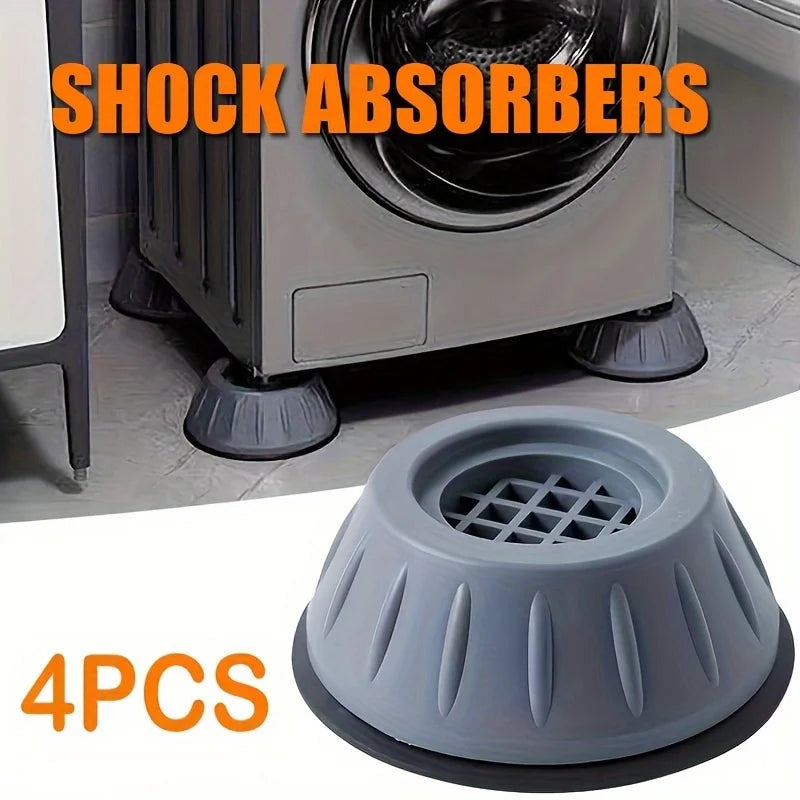 Anti-Vibration Washing Machine Mats 4pcs – Floor Protection Anti-Vibration Mat Qme