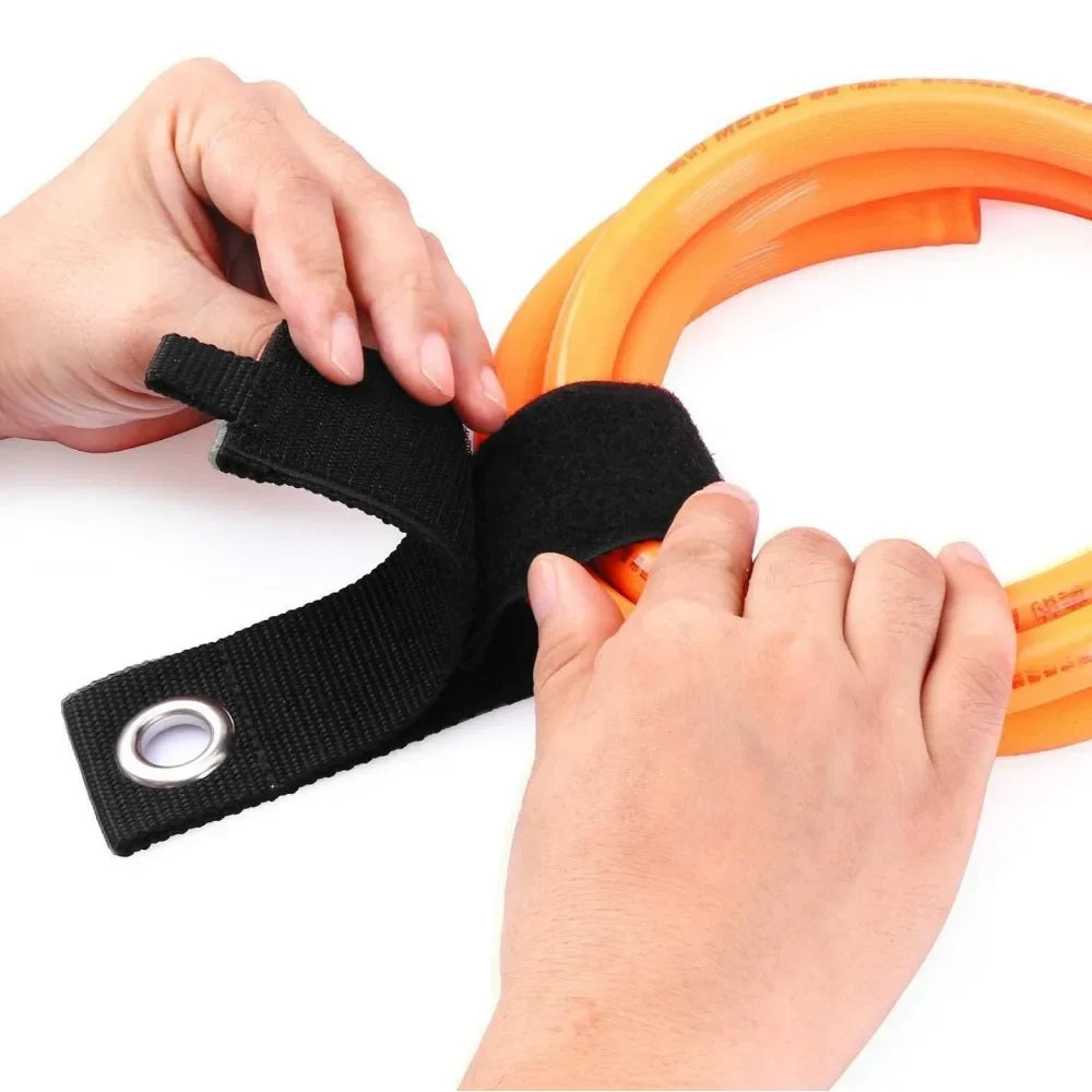 Heavy-Duty Reusable Nylon Cord & Hose Storage Straps 4-Pack Cord Storage Straps Qme