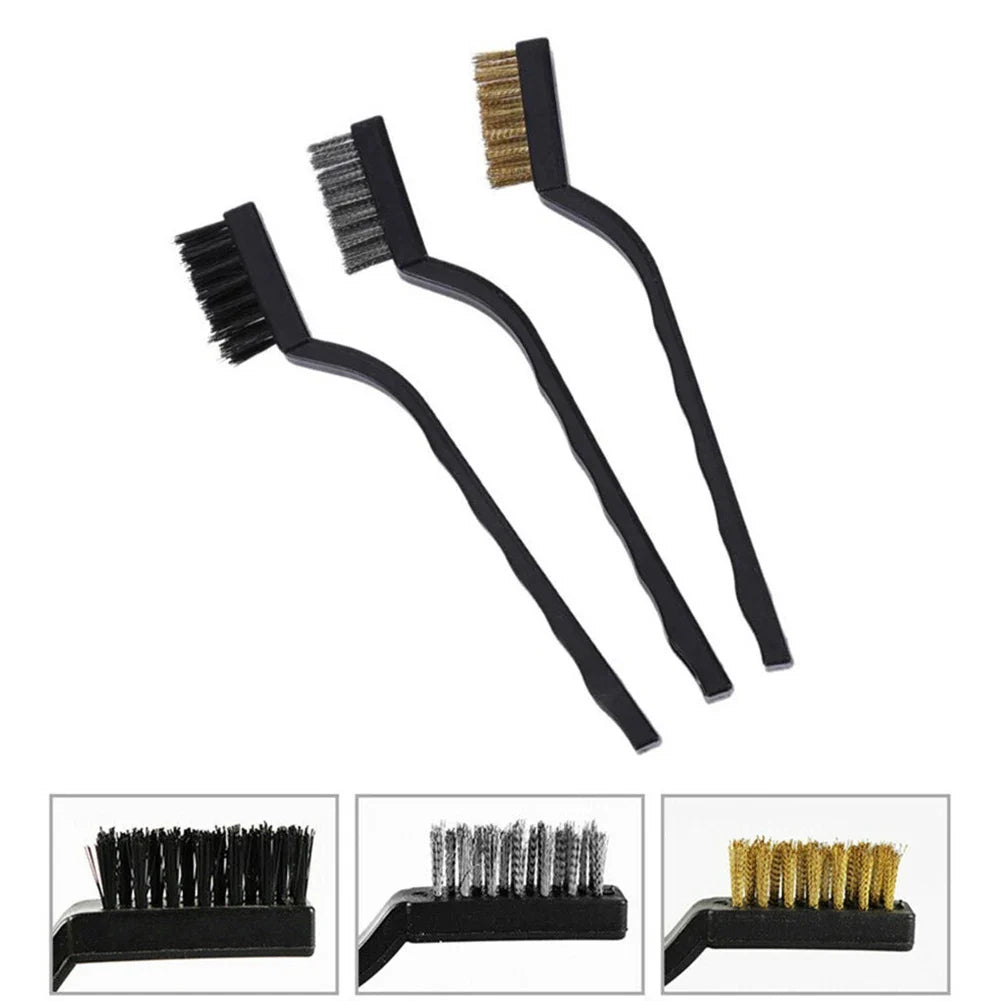 7-Piece Wire Brush Set – Stainless Steel, Copper & Nylon Wire Brush Set Qme