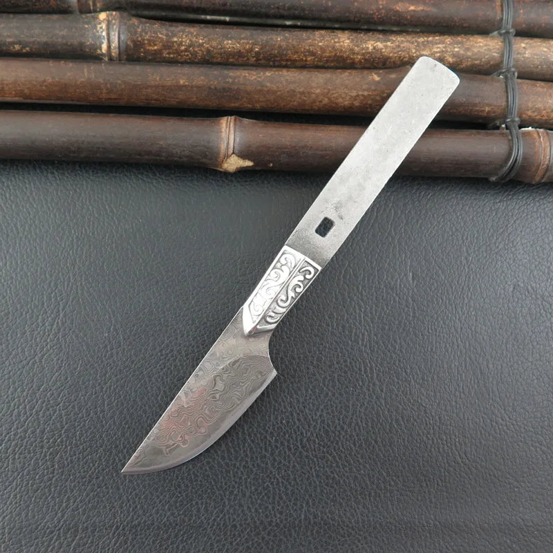Swayboo 67-Layer Damascus Steel Knife Blank – DIY Blade Kit Damascus Knife Blank Qst