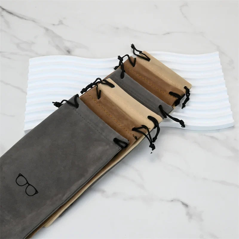 Soft Portable Glasses Case – Viscose Eyewear Pouch Bag Eyewear Pouch Case Qme