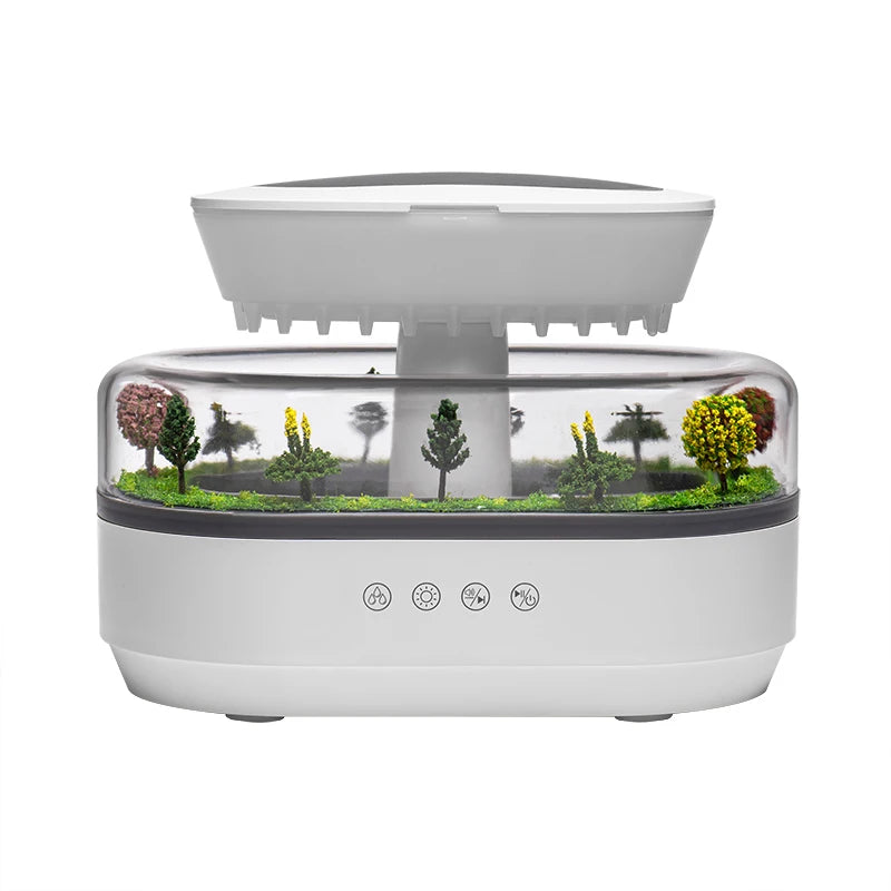 Raindrop Ultrasonic Aroma Humidifier & Essential Oil Diffuser Aroma Humidifier Diffuser Qst WHITE EU