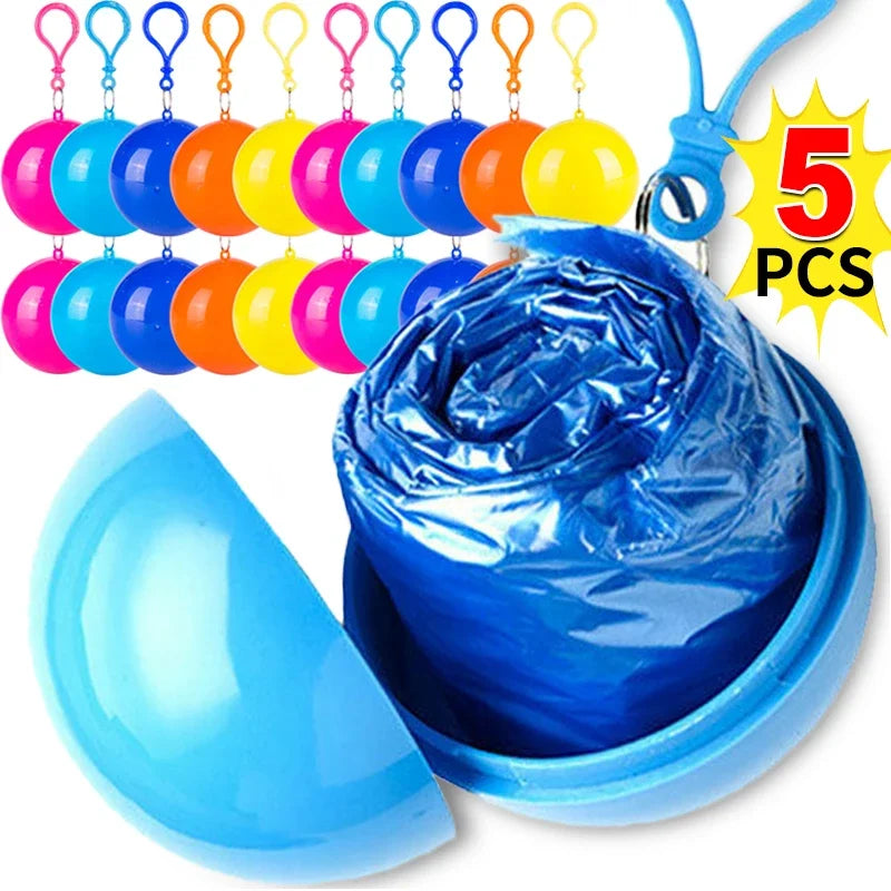Portable Mini Disposable Rain Poncho – Compact Emergency Raincoat Emergency Rain Poncho Qme