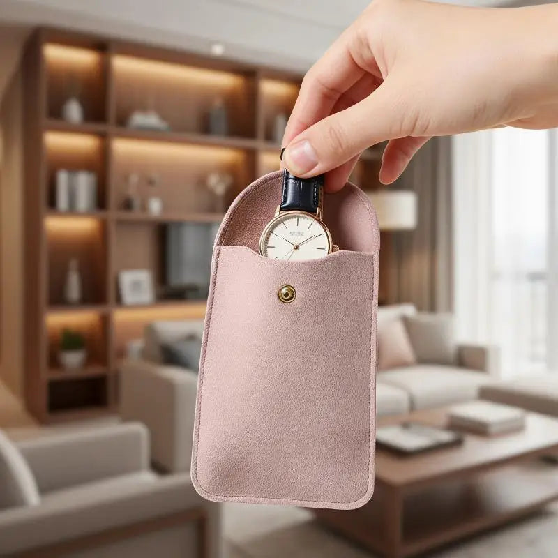 Velvet Watch Storage Pouch – Anti-Scratch Travel Bag Watch Storage Pouch Qst