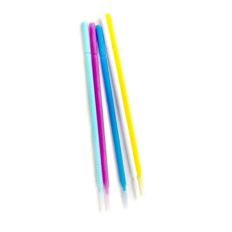 100pcs Bendable Disposable Microbrush Applicators – Eyelash Microbrush Applicators Qme