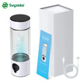 Hydrogen Water Bottle Generator 390ML SPE PEM 4000ppb Type-C Hydrogen Water Generator Qst White