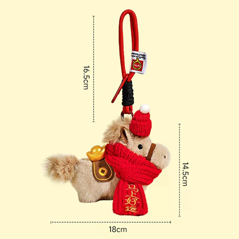Chinese Lion Dance Keychain Pendant Doll | New Year Gift Novelty Keychain Qme