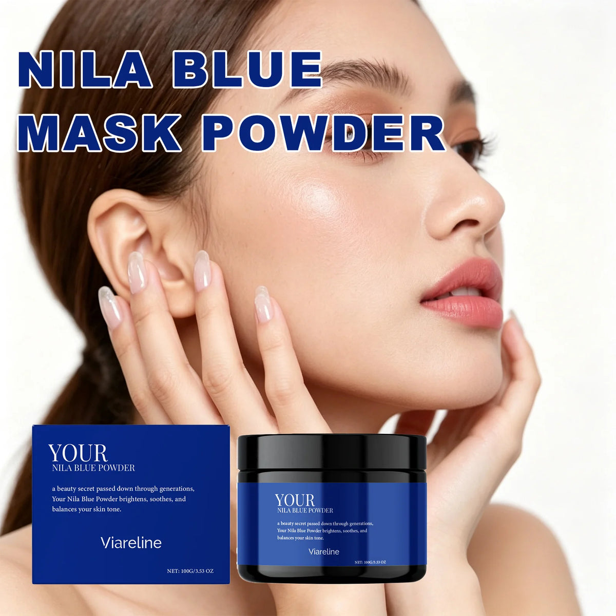 Viareline Firming Facial Mask Powder – Brightening & Hydration Facial Mask Powder Qst