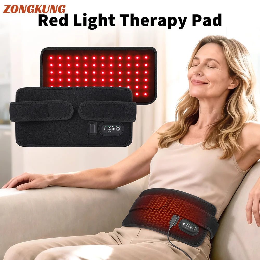 Red Light Therapy Belt 72 LEDs – 660nm & 850nm Wearable Wrap Red Light Therapy Belt Qst