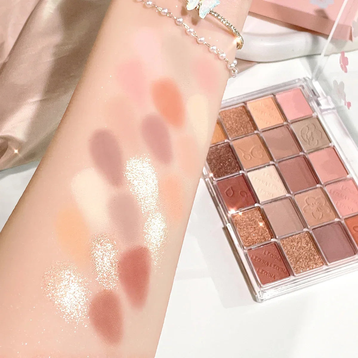 20-Color Eyeshadow Palette Shimmer & Matte | Highly Pigmented Eyeshadow Palette Qme