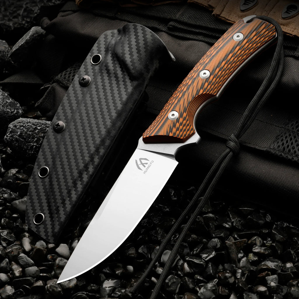 HUANGFU Steel Multi-Purpose Outdoor Knife – Camping & Hiking Outdoor Camping Knife Qst
