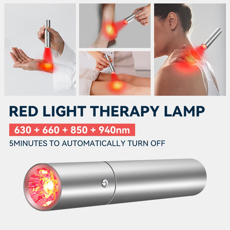 XceeFit Red Light Therapy Pen – 4-Wavelength 630/660/850/940nm Light Therapy Device Qst
