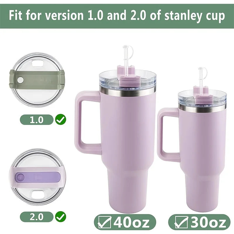 3-Piece Silicone Spill-Proof Plug Set for 30 oz Tumblers Drinkware Accessory Qme