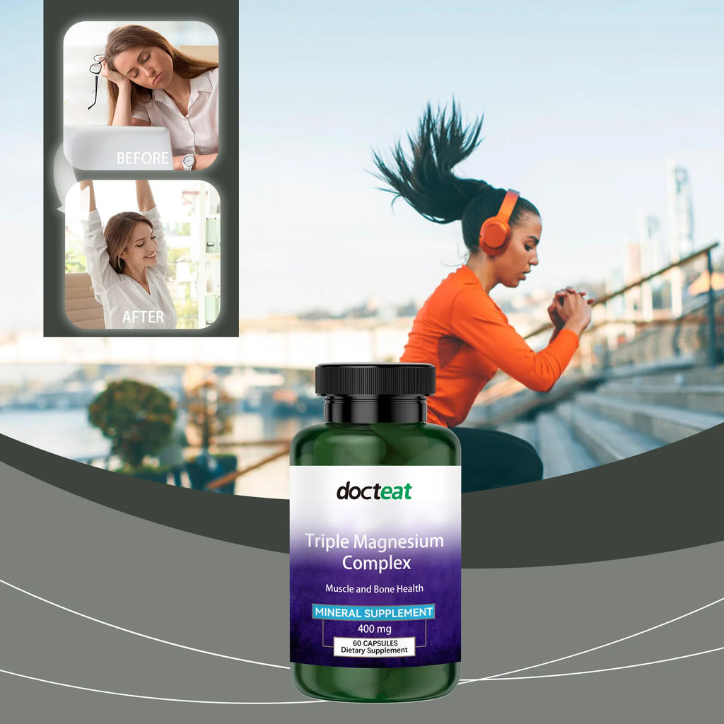 Docteat Magnesium Complex Capsules – Daily Supplement Magnesium Supplement Qst