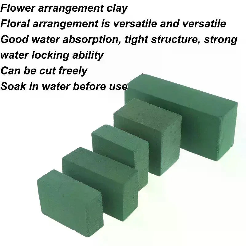 Wet Floral Foam Blocks for Fresh & Artificial Flowers – 4 Pack Floral Foam Blocks Qme
