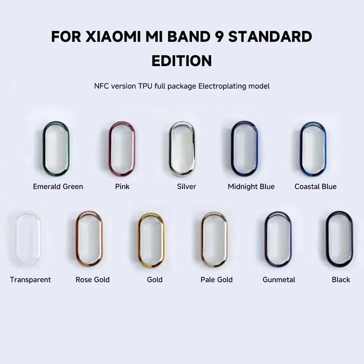 Xiaomi Mi Band 9 & 8 Full Cover Case & Screen Protector Smart Band Case Qme