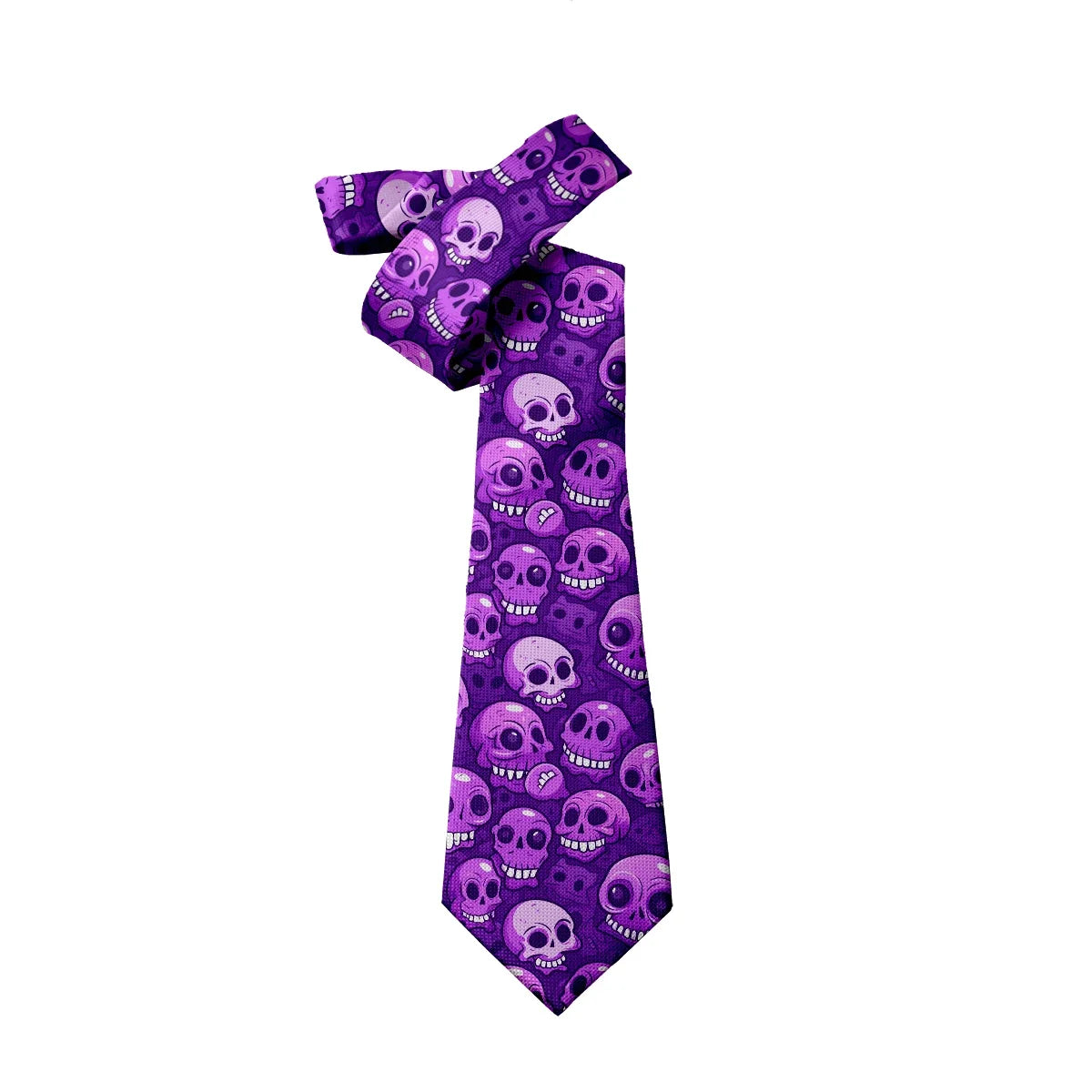 Funny Skeleton 3D Print Necktie – Unisex Novelty Tie Novelty Necktie Qme