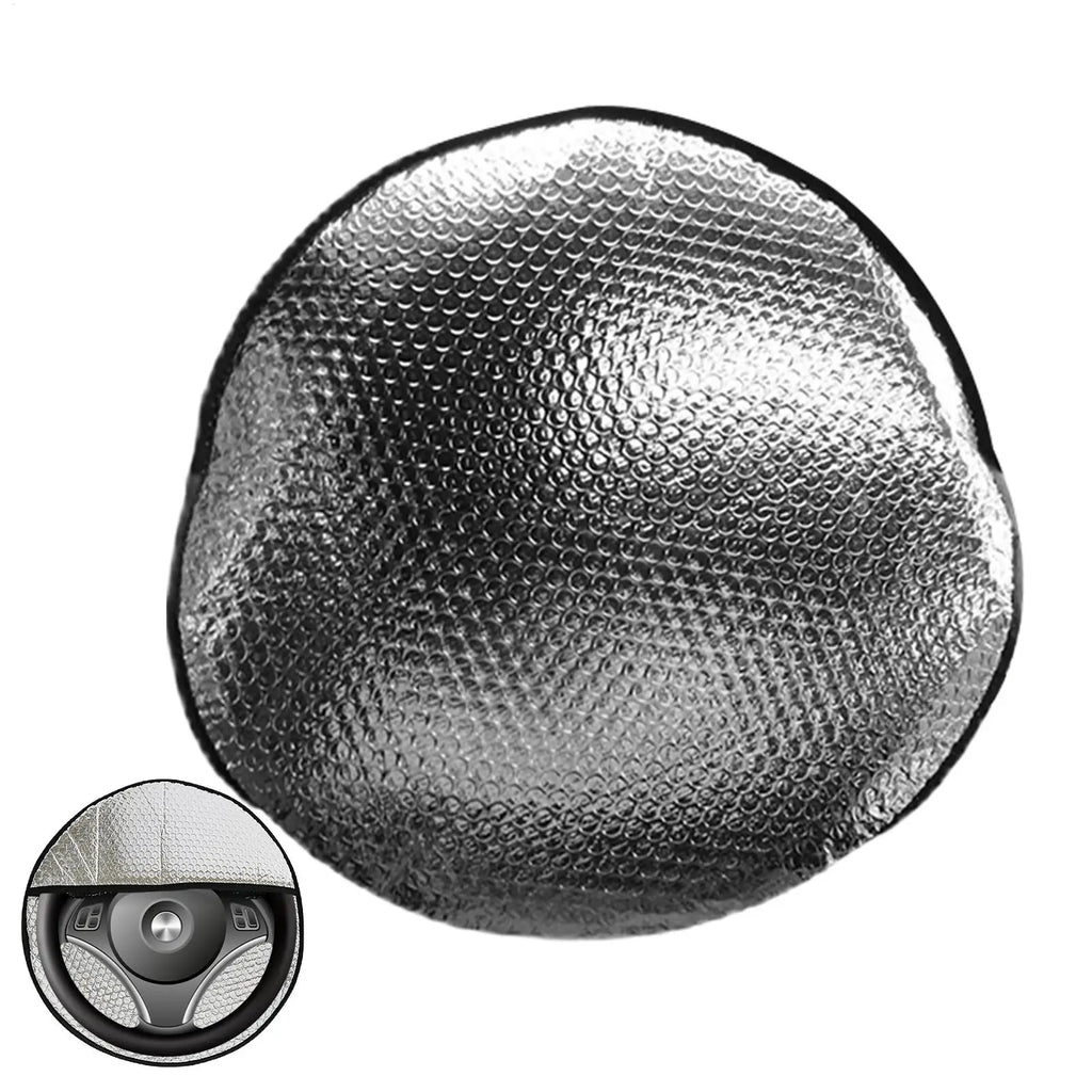 Aluminum Foil Steering Wheel Sun Cover | Reflective Sunshade Steering Wheel Sunshade Qme