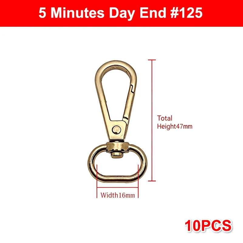 Zinc Alloy Swivel Snap Hooks – Heavy Duty Rust-Proof DIY Set Swivel Snap Hooks Qme 5 Gold