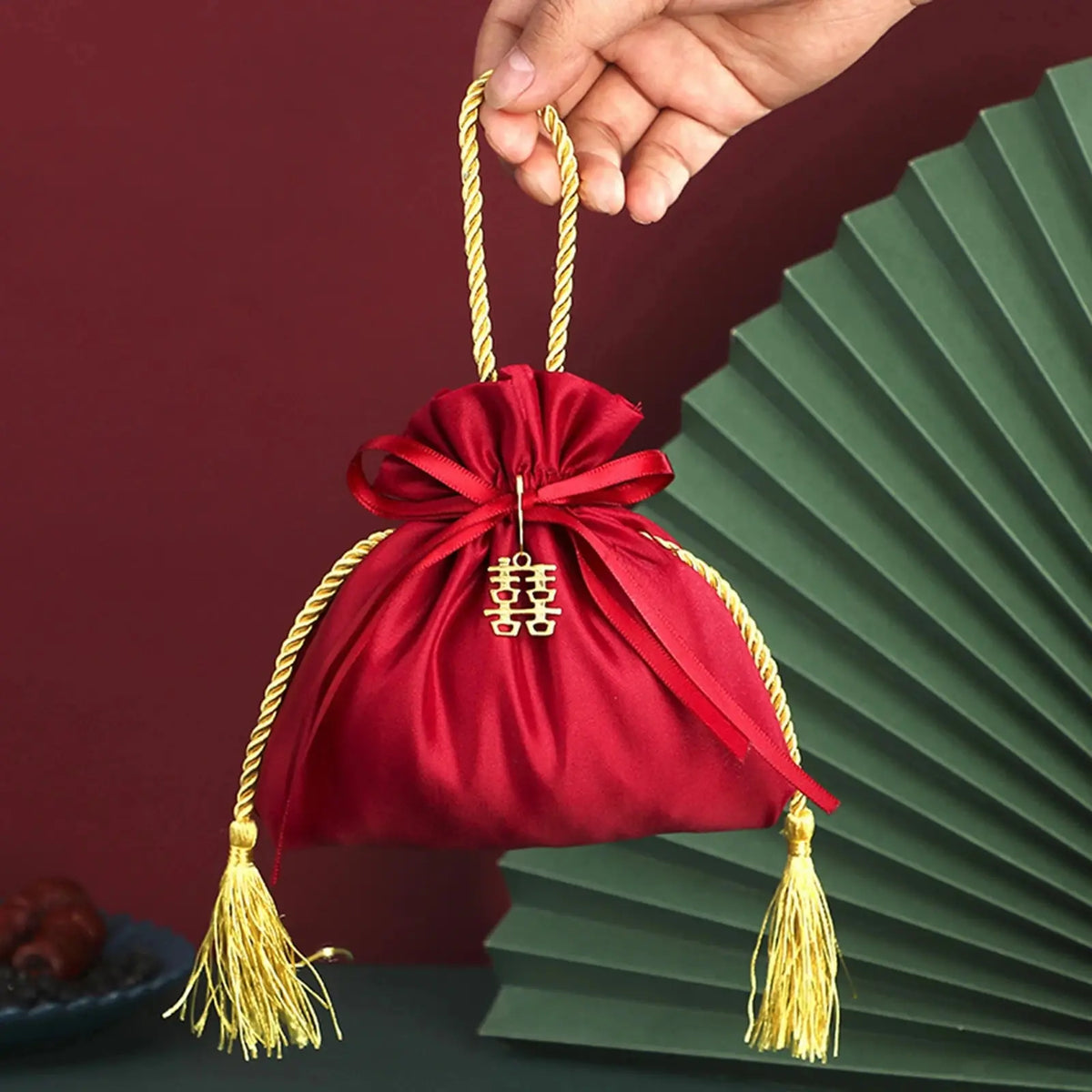 Small Gold Velvet Drawstring Pouches – Wedding & Party Gift Bags Velvet Gift Pouches Qme