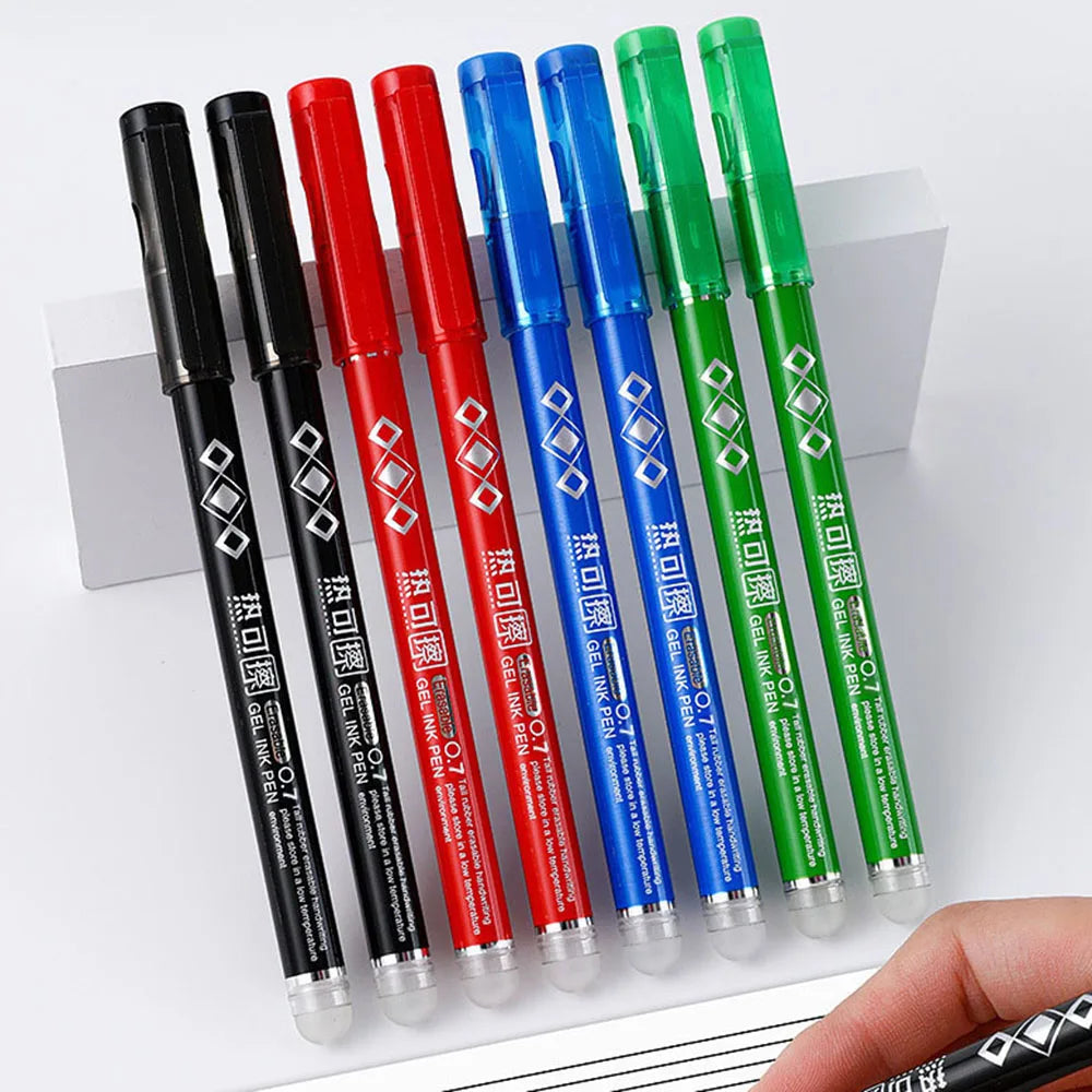 Heat Erasable Gel Pens 0.7mm Bullet Nib | 4-Color Set Erasable Gel Pens Qme