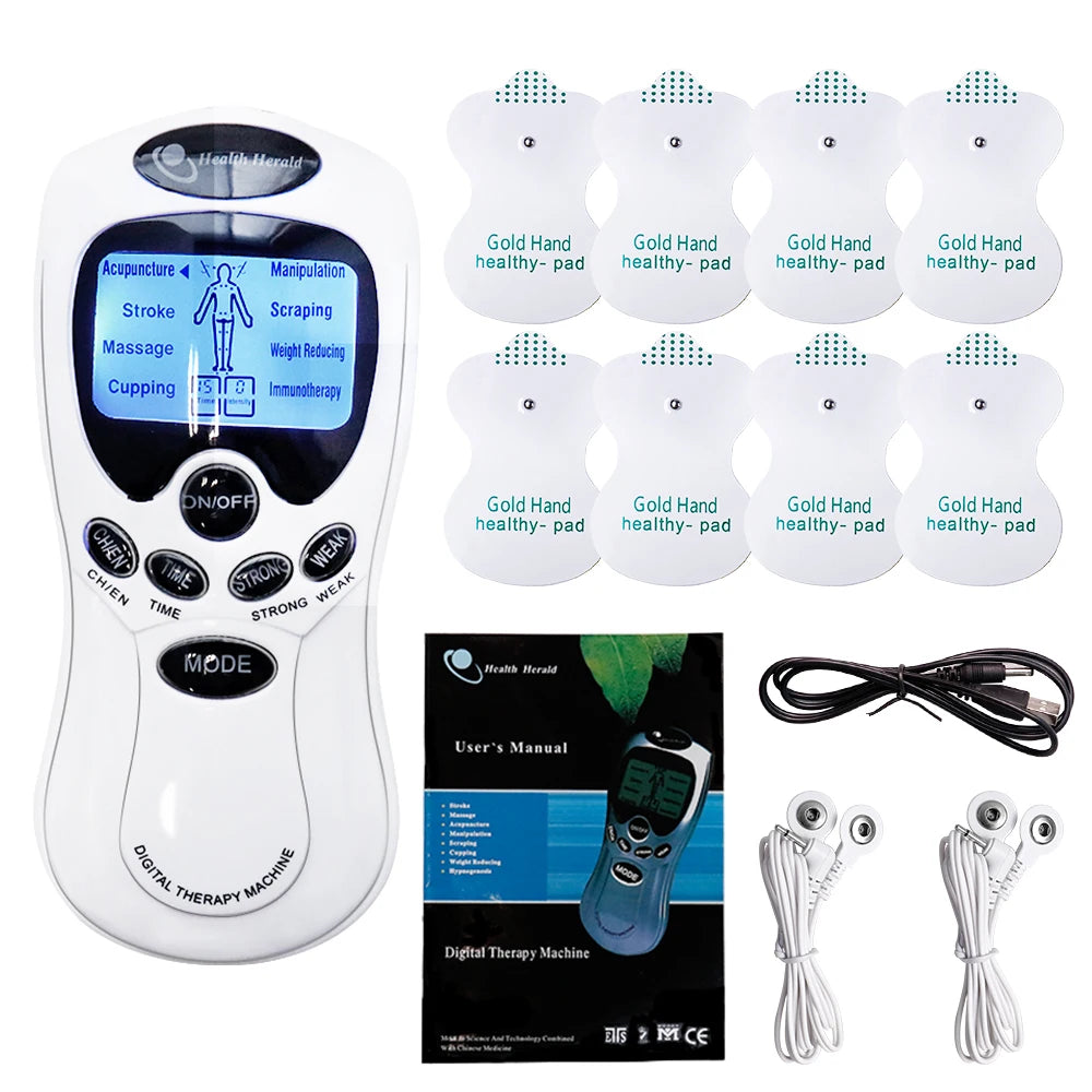 SANPKON TENS EMS Dual Output Pulse Massager – Full Body Pulse Massager Qst Tens Massager