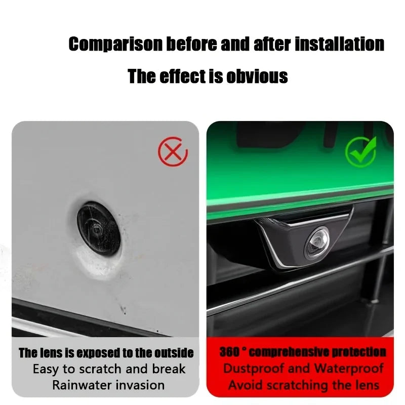 Universal Backup Camera Lens Protector 360° Waterproof Cover Camera Lens Protector Qme