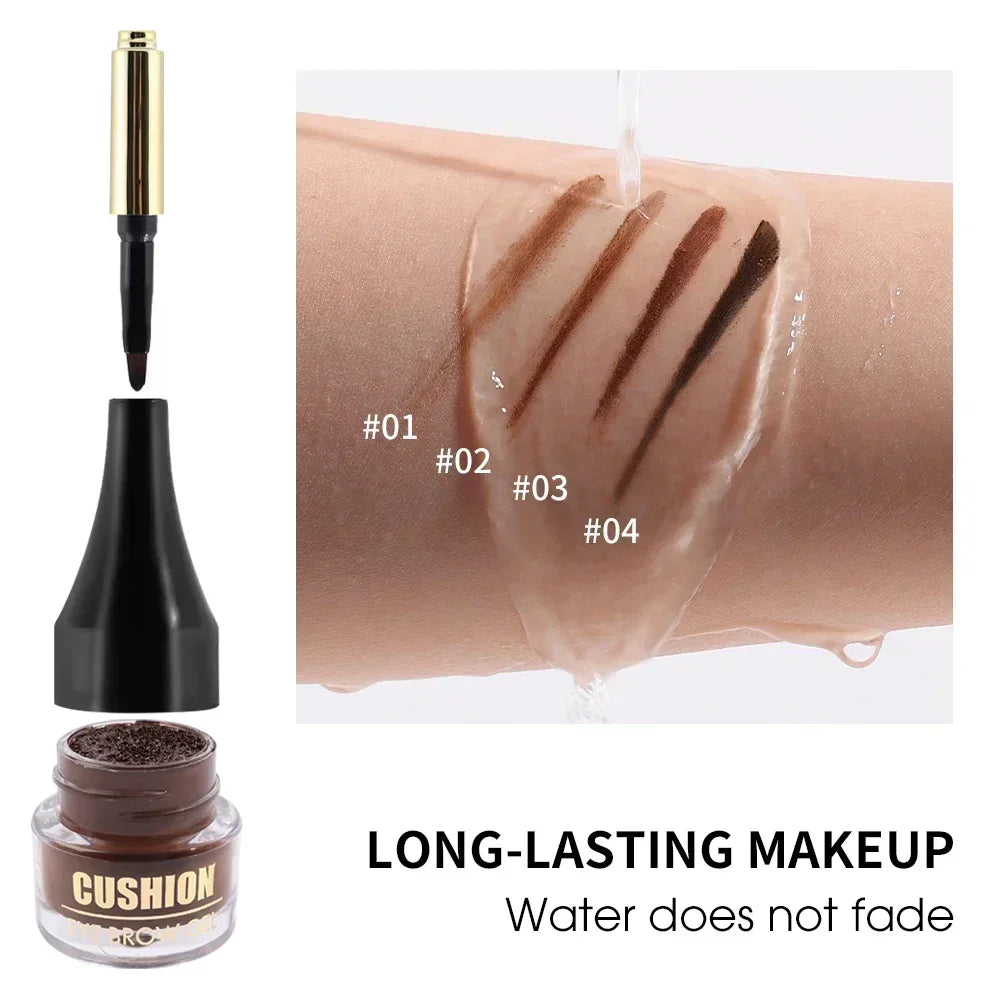 BSIMONE 4-Color Waterproof Eyebrow Cream | Long-Lasting Brow Gel Eyebrow Cream Qme