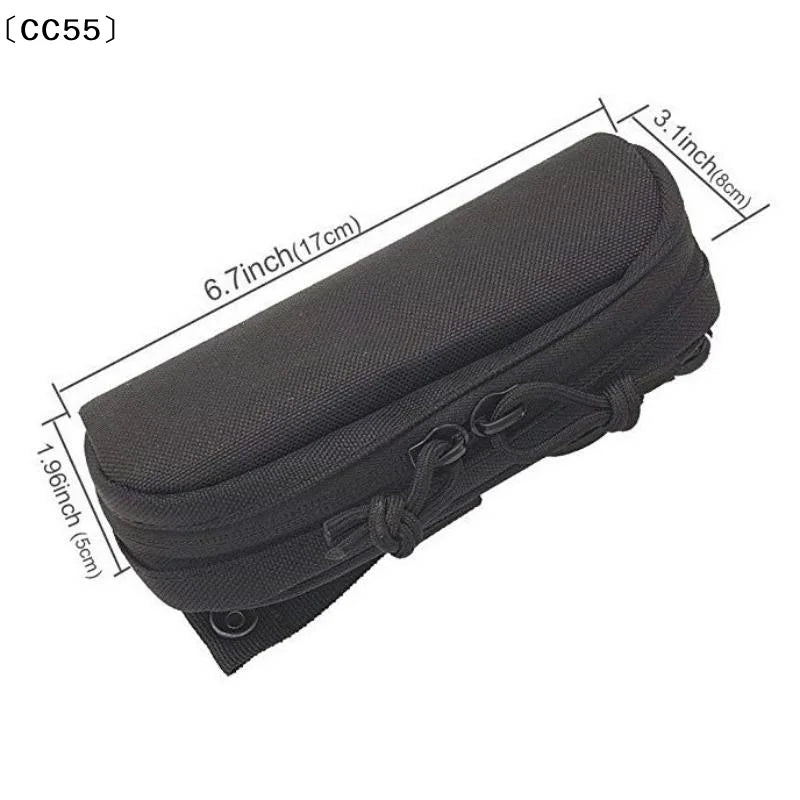 MOLLE Tactical Glasses Case – 1000D Nylon Shockproof Sunglasses Pouch Tactical Glasses Case Qst