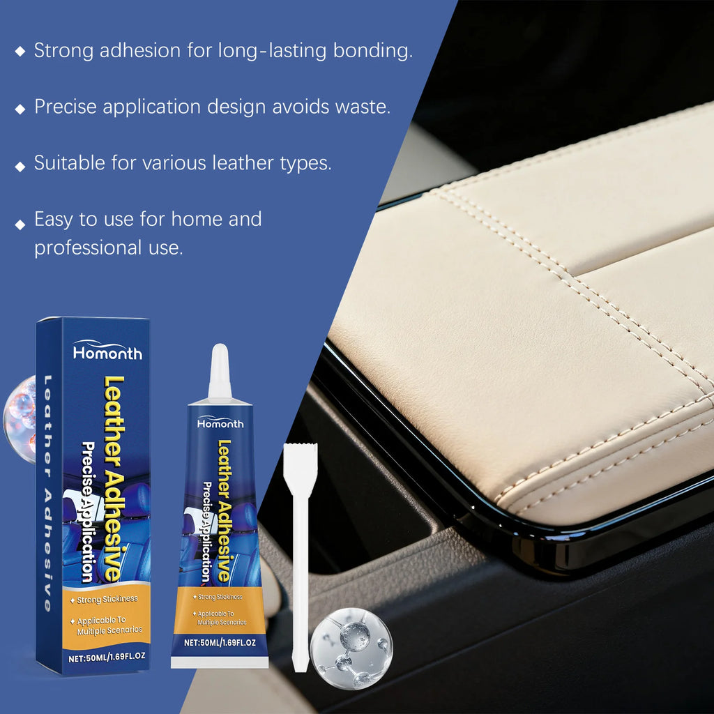 50g Waterproof Leather Repair Glue – Strong Bond Car & Furniture Leather Repair Adhesive Qst