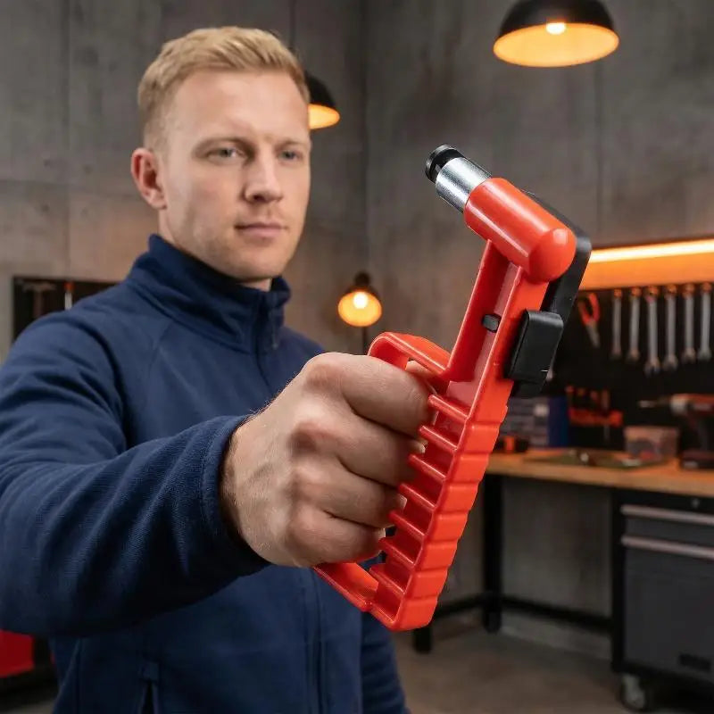 Emergency Escape Hammer – Window Breaker & Seatbelt Cutter Vehicle Safety Tool Qme