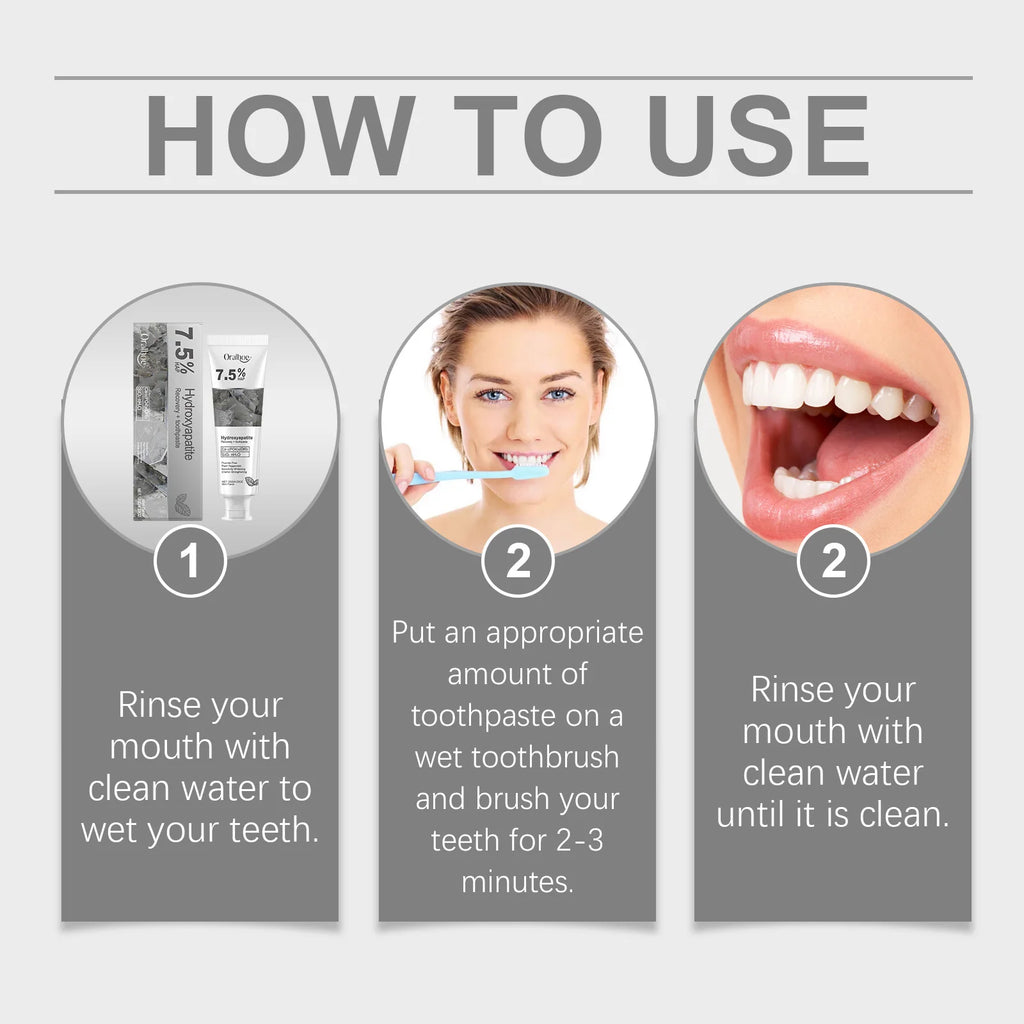 Oralhoe Hydroxyapatite Whitening Toothpaste – Enamel & Gum Care Whitening Toothpaste Qst