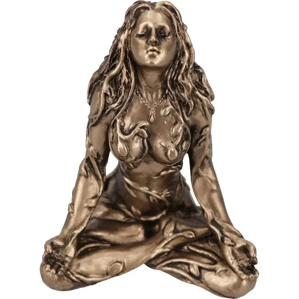 Mini Gaia Mother Earth Goddess Statue – Resin Figurine 7cm Decorative Figurine Qme