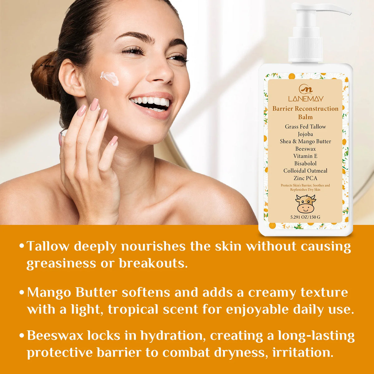 Lanemay Barrier Reconstruction Balm – Deep Moisturizing Cream Moisturizing Body Balm Qst