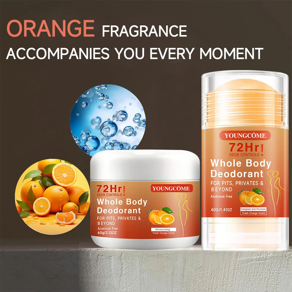 YOUNGCOME 72H Body Deodorant Stick – Underarm Odor Control Body Deodorant Stick Qst