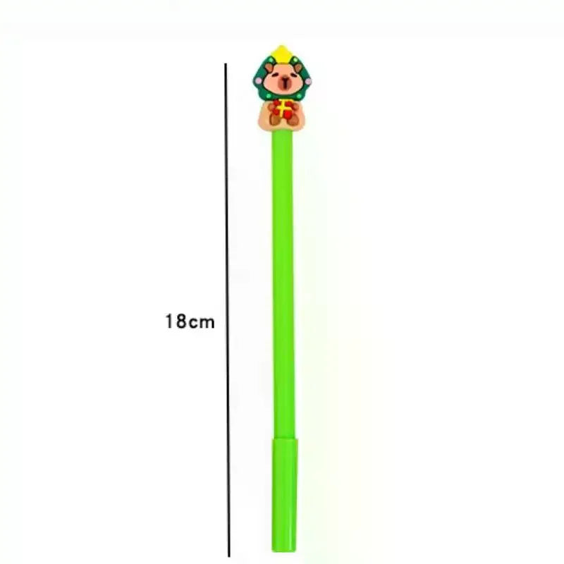 Christmas Capybara Gel Pen – Cute Kawaii Cartoon Stationery Kawaii Gel Pen Qme