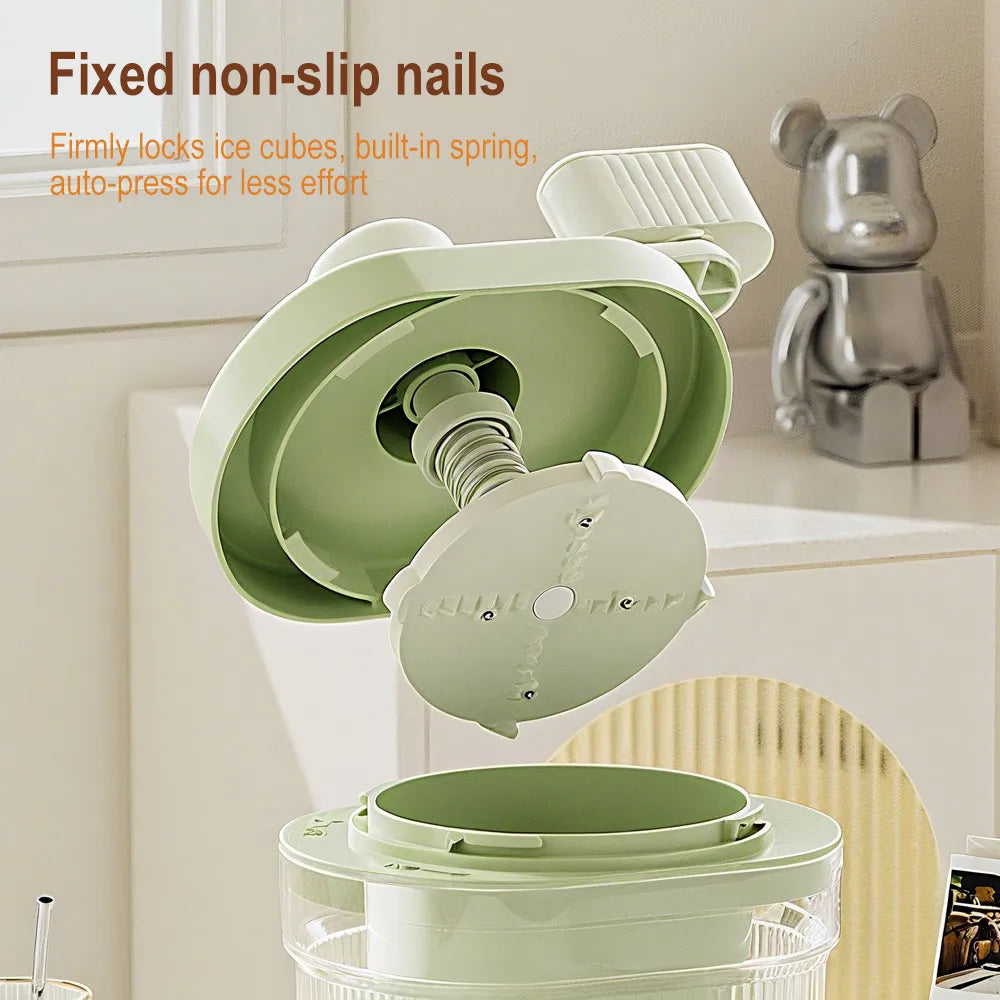 Manual Hand-Crank Ice Crusher – Portable Shaved Ice Maker Manual Ice Crusher Qst
