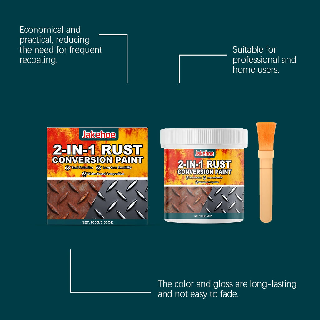2-in-1 Rust Converter & Metal Primer – Car, Marine & DIY Metal Rust Converter Primer Qst