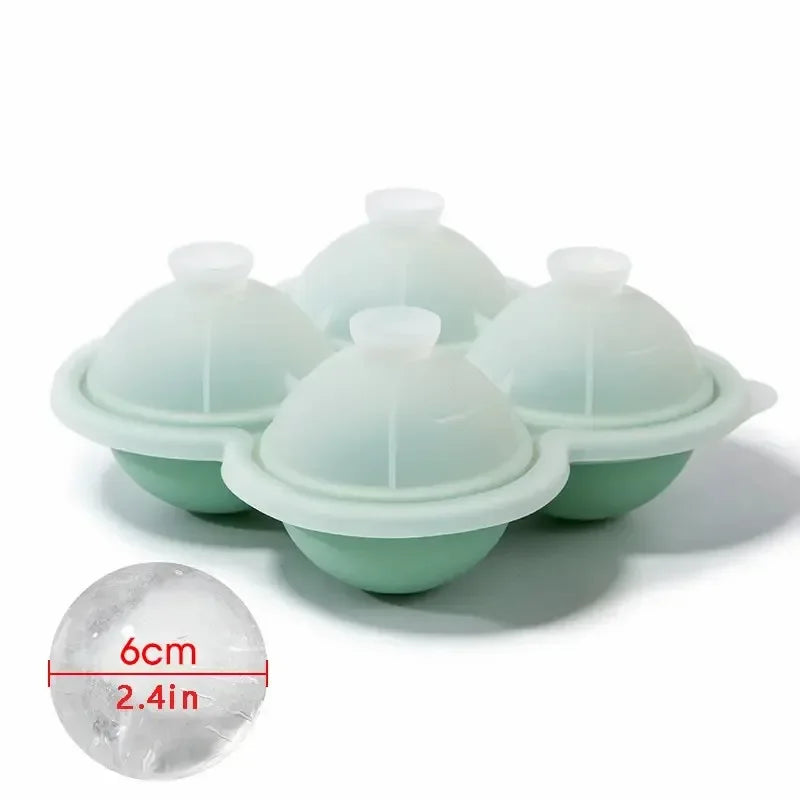 Large Silicone Ice Cube Tray – Easy-Release, No Leakage Silicone Ice Cube Tray Qst green