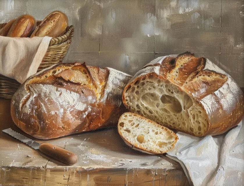 Vintage Food Still Life Canvas Wall Art – Kitchen Home Decor Canvas Wall Art Qst 6 30x40cm Unframed
