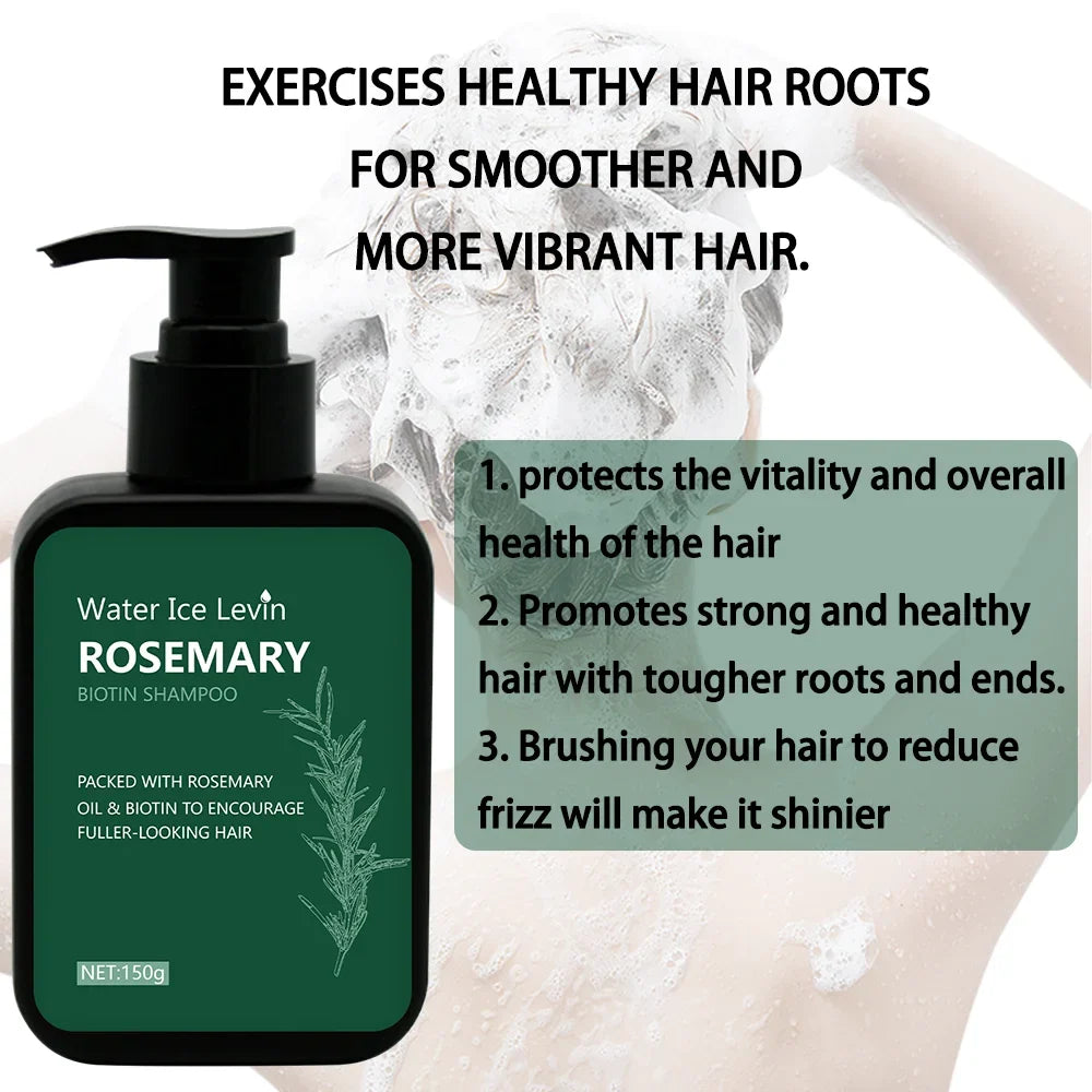 Rosemary Biotin Shampoo – Deep Cleansing Scalp Care 150ml Biotin Hair Shampoo Qme
