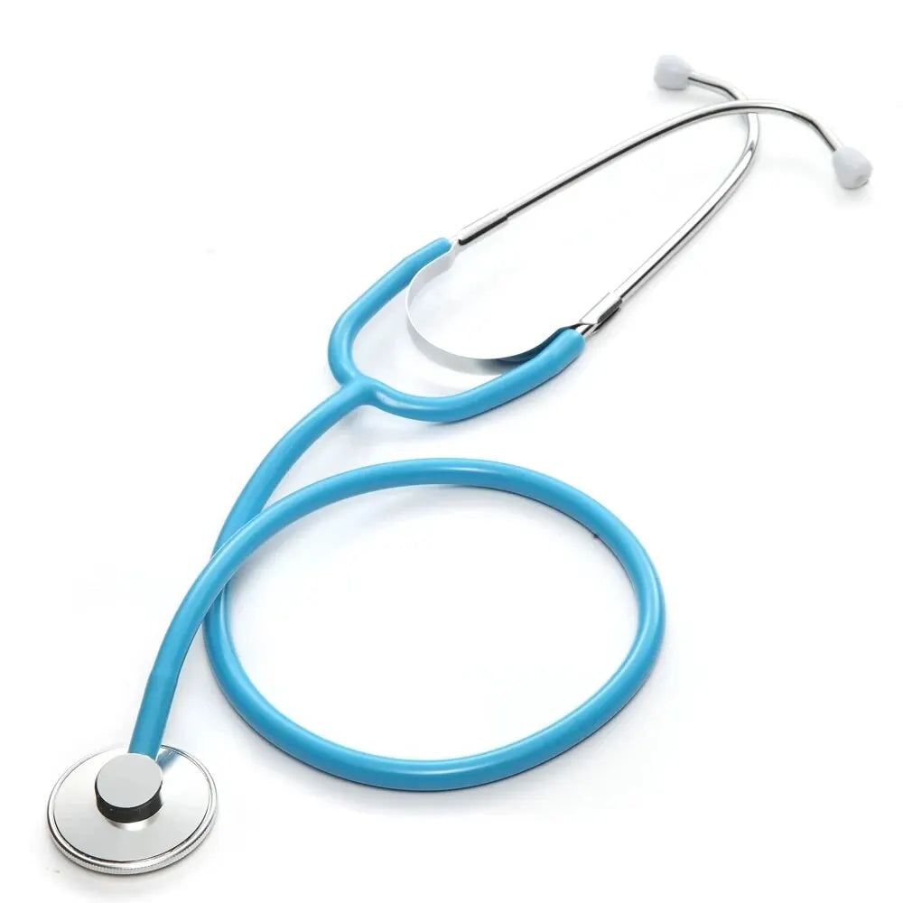 Single Head Stethoscope – Portable for Students, Nurses & Vets Medical Stethoscope Qst Blue