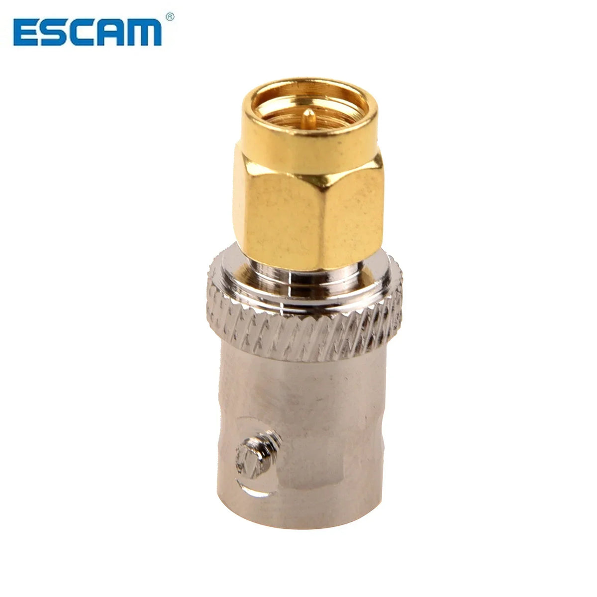 SMA Male to BNC Female Connector Adapter | Gold & Silver RF Connector Adapter Qme