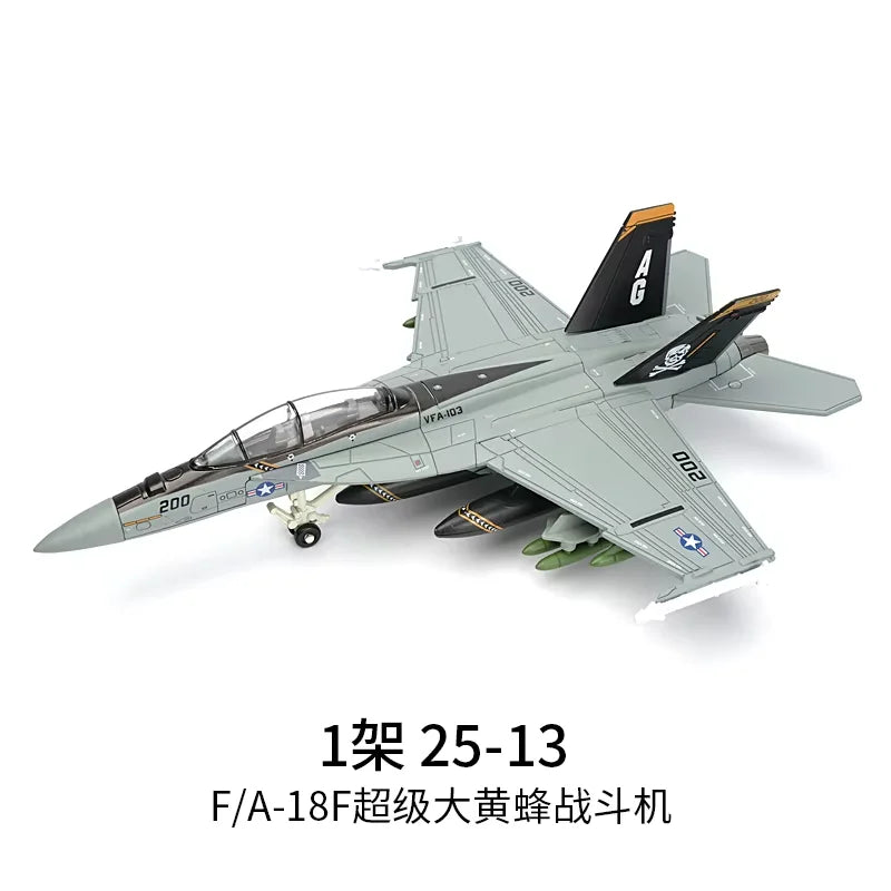 1/72 Scale F/A-18F Super Hornet VF-103 Military Model Toy Scale Model Toy Qme Opp bag Packing