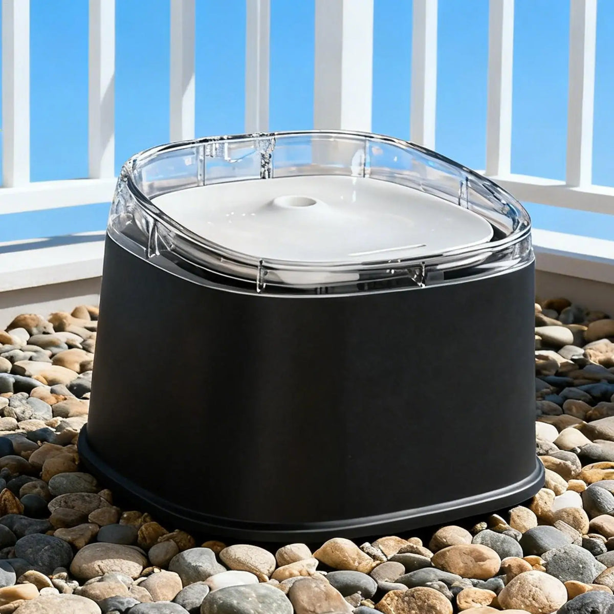 Quiet Automatic Cat Water Fountain 2.2L with Drip Pad & USB Cat Water Fountain Qme