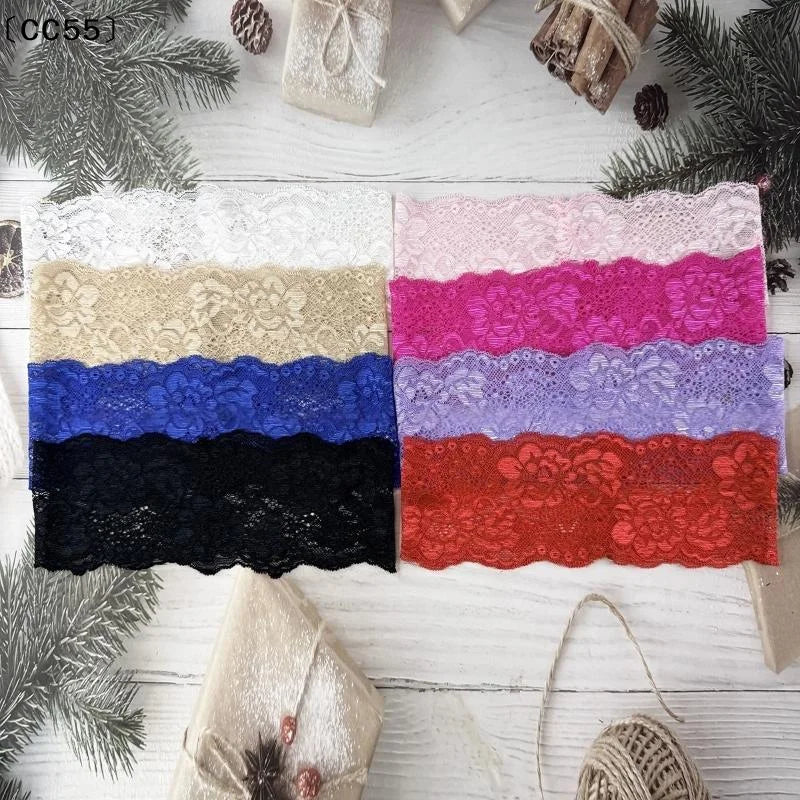 Lace Floral Wide Headband – Soft Elastic Hair Wrap for Women Lace Hair Headband Qst