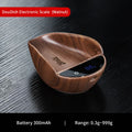 Bincoo Solid Wood Coffee Dosing Tray – Bean Weighing Disc Coffee Dosing Tray Qst Scale-walnut Wood