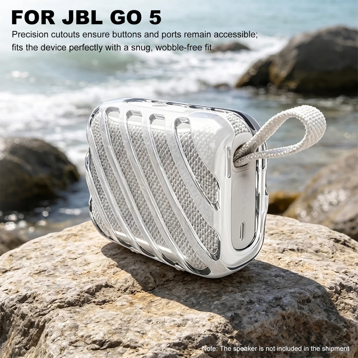 TPU Protective Cover for JBL GO 5 Portable Speaker | Anti-Scratch Speaker Protective Case Qme