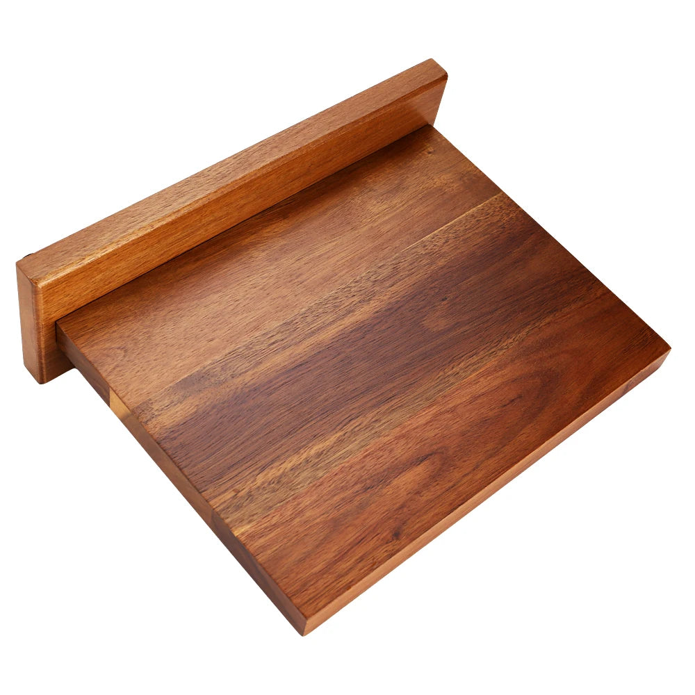 Magnetic Knife Block Holder – Acacia Wood Double-Sided Rack Magnetic Knife Block Qst